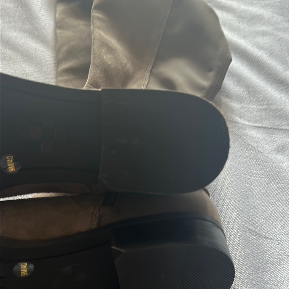 Vince Camuto Tan Over the Knee Boots with Suede Finish - Picture 12 of 16
